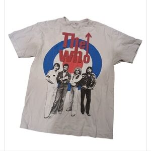 Vintage The Who Mens T Shirt. Gray. Vivid Colors. Short Sleeve. Size L